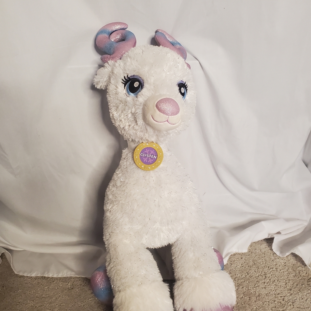 Jumbo Light Up Build-A-Bear Pink, Blue and White.